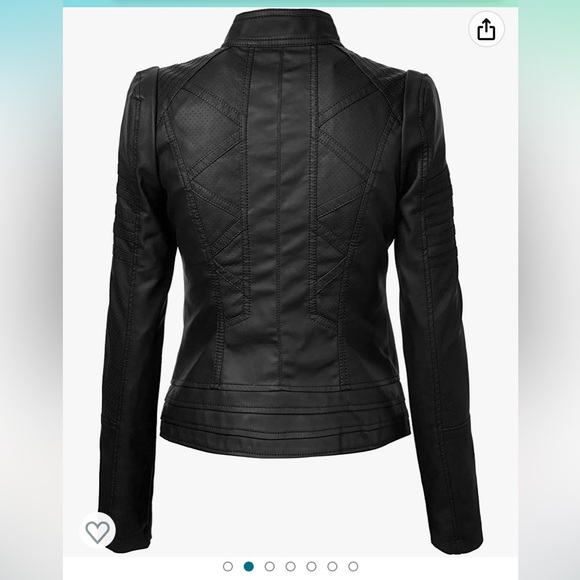 Womens Plus Size Faux Leather Moto Biker Zip Up Hoodie Jacket
